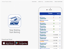 Tablet Screenshot of horseracesnow.com
